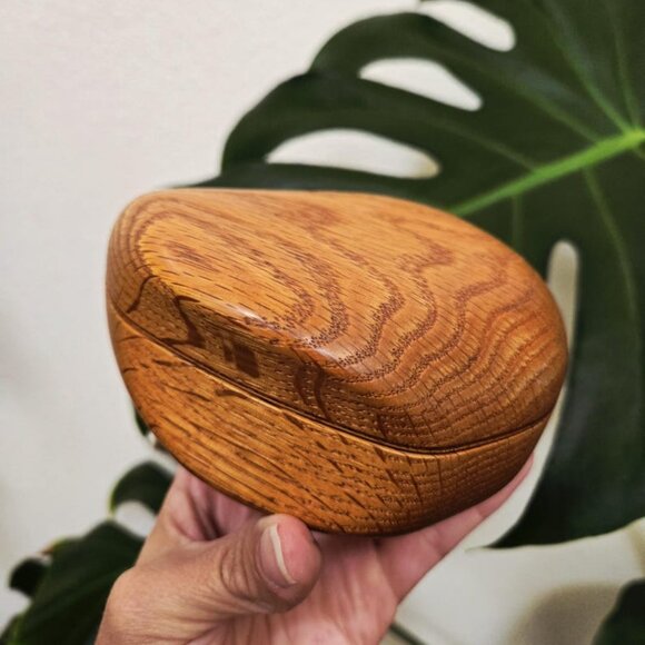 Other - Mid Century Stash Box Wood Stash Box Mid Century Trinket Box Vintage Stash Box M